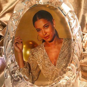 Mikasa Vintage Glass Oval Photo Frame